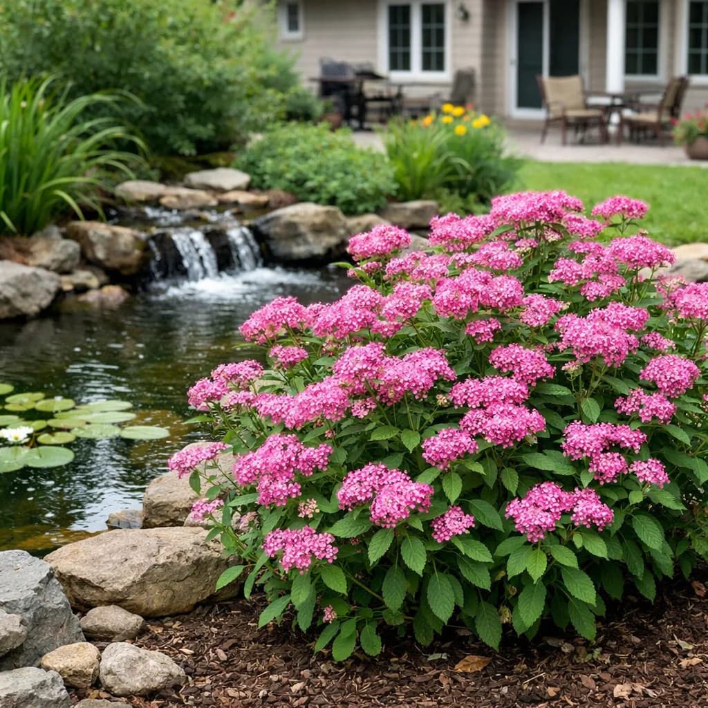 Pink Spirea Shrub